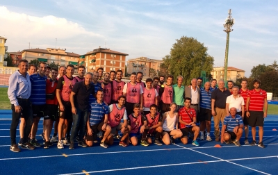 Test atletici nello stadio dei campioni